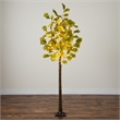 Nearly Natural 5ft Pre-Lit Green Autumn Oak Fall Tree w/ 200 Warm White LED