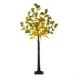 Nearly Natural 6ft Pre-Lit Green Autumn Oak Fall Tree w/ 250 Warm White LED