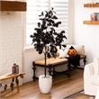 Nearly Natural 5ft Artificial Halloween Black Oak Tree in Black