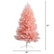 Nearly Natural 6ft Artificial Pink Pampas Grass Christmas Tree in Pink