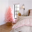 Nearly Natural 6ft Artificial Pink Pampas Grass Christmas Tree in Pink