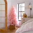 Nearly Natural 6ft Artificial Pink Pampas Grass Christmas Tree in Pink