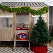 Nearly Natural 4ft Artificial Green Pampas Grass Green Christmas Tree
