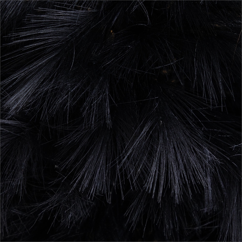 Nearly Natural 4ft Artificial Halloween Black Pampas Grass Christmas Tree