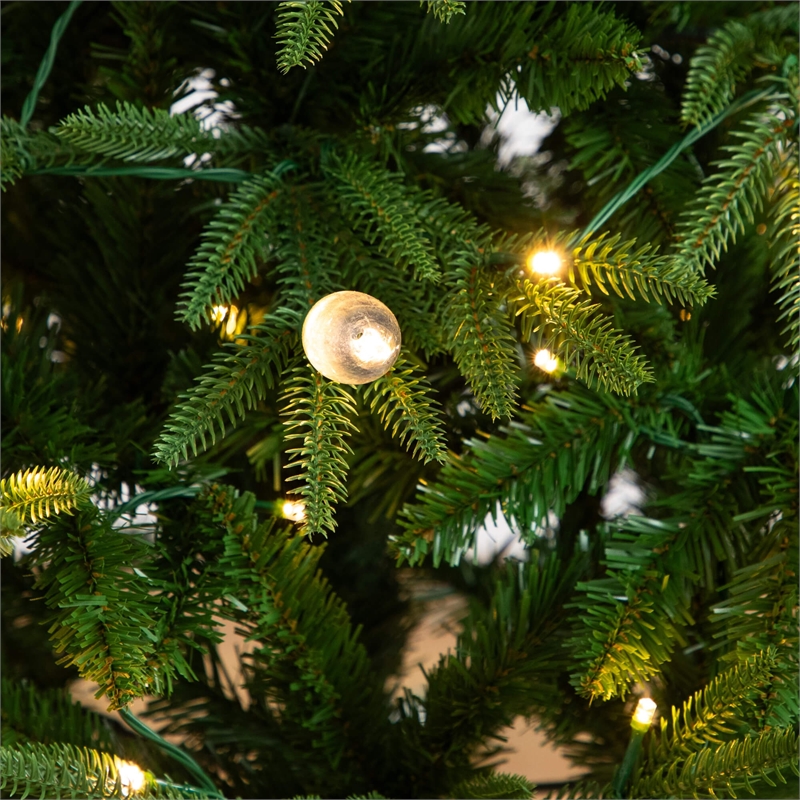 Nearly Natural 4ft Pre-Lit Luxembourg Pine Christmas Tree
