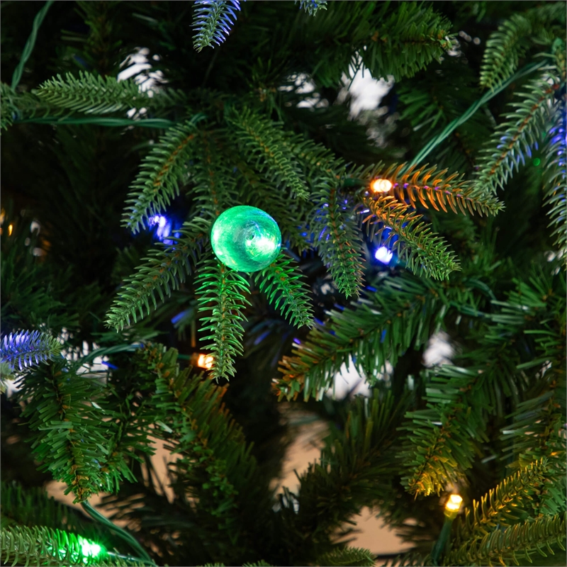 Nearly Natural 4ft Pre-Lit Luxembourg Pine Christmas Tree