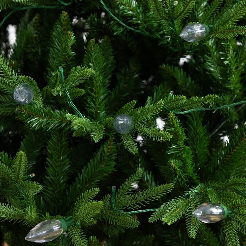Nearly Natural 6ft Pre-Lit Luxembourg Pine Christmas Tree