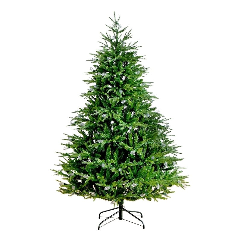 Nearly Natural 6ft Pre-Lit Luxembourg Pine Christmas Tree
