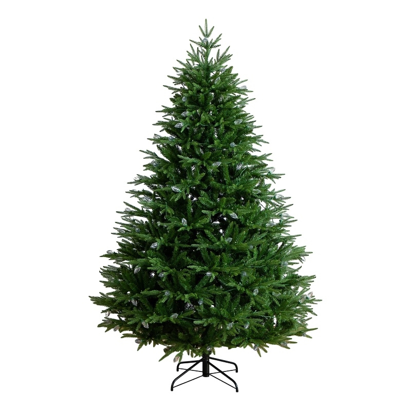 Nearly Natural 7ft Pre-Lit Luxembourg Pine Christmas Tree