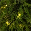 Nearly Natural 3ft Pre-Lit Lightly Snowed Cypress Christmas Tree with 38 LED