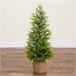 Nearly Natural 3ft Pre-Lit Lightly Snowed Cypress Christmas Tree with 38 LED