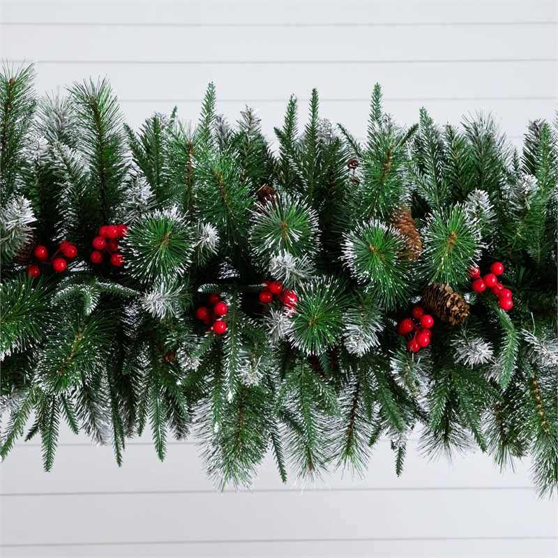 Nearly Natural 8ft Artificial Holiday Green Christmas Pine Archway w/Pinecones