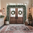Nearly Natural 8ft Artificial Holiday Green Christmas Pine Archway w/Pinecones