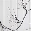 Nearly Natural 6.5ft Pre-Lit Artificial Halloween Black Twig Garland w/ 48 LED