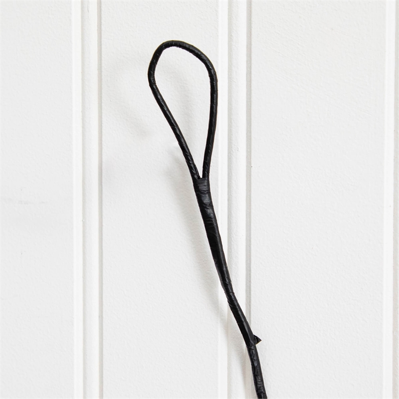 Nearly Natural 6.5ft Pre-Lit Artificial Halloween Black Twig Garland w/ 48 LED