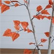 Nearly Natural 7ft Autumn Paper Birch Artificial Fall Tree in Orange