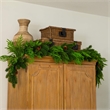 Nearly Natural 6ft Artificial Mixed Pine & Norfolk Garland with Pinecones