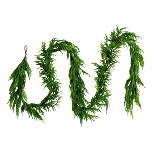 Nearly Natural 15ft Artificial Real Touch Norfolk Island Pine Garland