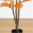 Nearly Natural 5ft Artificial Autumn Oak Tree in Orange
