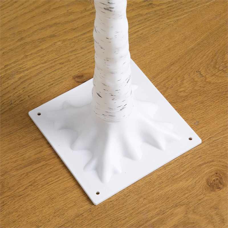 Nearly Natural 4ft 5ft 6ft Pre-Lit Artificial White Birch Trees - Set of 3