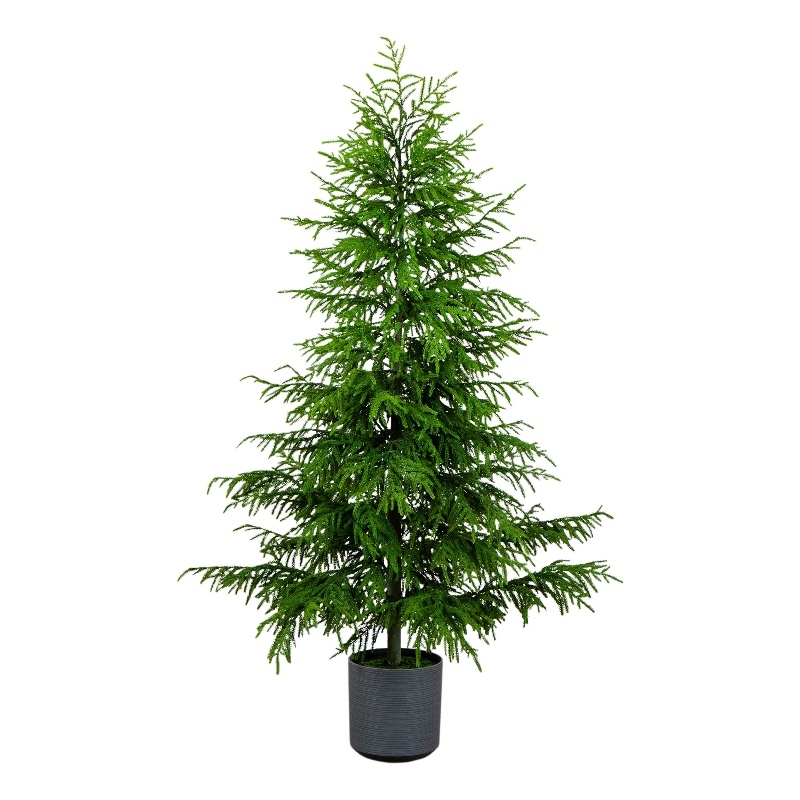 Nearly Natural 7ft Artificial Real Touch Norfolk Island Pine Christmas Tree
