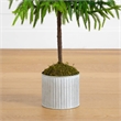 Nearly Natural 3ft Real Touch Norfolk Island Pine in Metal Tin Planter