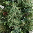 Nearly Natural 4ft Pre-Lit Mixed Pine Snowed Christmas Tree in Planter