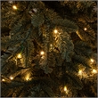 Nearly Natural 6ft Pre-Lit Pine Christmas Tree in Round Black Planter