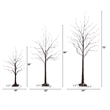 Nearly Natural 3ft 5ft 6ft Brown Birch Trees w/ Warm White LED - Set of 3