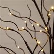 Nearly Natural 3ft 5ft 6ft Brown Birch Trees w/ Warm White LED - Set of 3