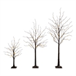 Nearly Natural 3ft 5ft 6ft Brown Birch Trees w/ Warm White LED - Set of 3