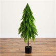 Nearly Natural 4ft Artificial Real Touch Down Swept Norfolk Pine Tree