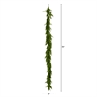Nearly Natural 6ft Pre-Lit Real Touch Norfolk Island Pine Garland w/ 35 LED
