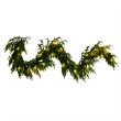 Nearly Natural 6ft Pre-Lit Real Touch Norfolk Island Pine Garland w/ 35 LED