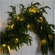 Nearly Natural 6ft Pre-Lit Real Touch Norfolk Island Pine Garland w/ 35 LED