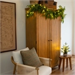 Nearly Natural 6ft Pre-Lit Real Touch Norfolk Island Pine Garland w/ 35 LED