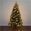 Nearly Natural 7.5ft Christmas Tree w/ 450 Warm White Clear Globe Bulbs and LED