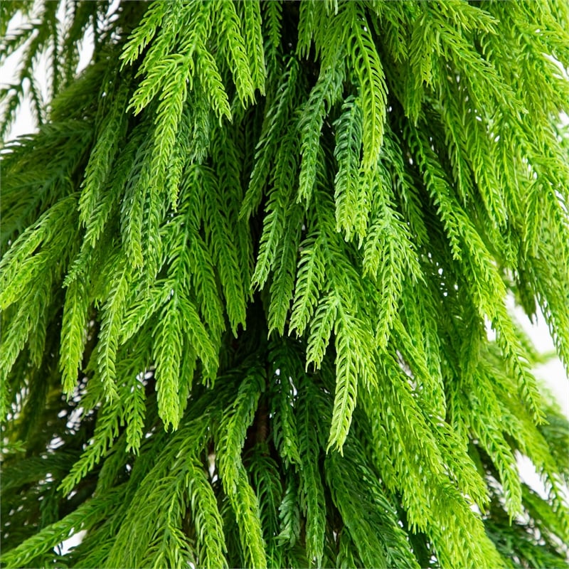 Nearly Natural 5ft Artificial Real Touch Down Swept Norfolk Pine Tree