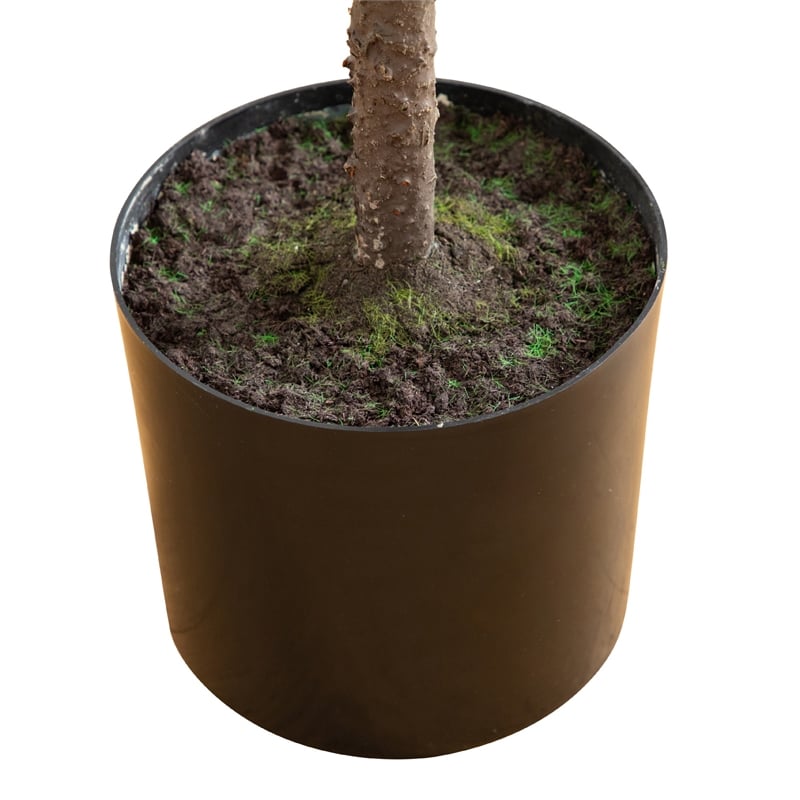 Nearly Natural 5ft Artificial Real Touch Down Swept Norfolk Pine Tree
