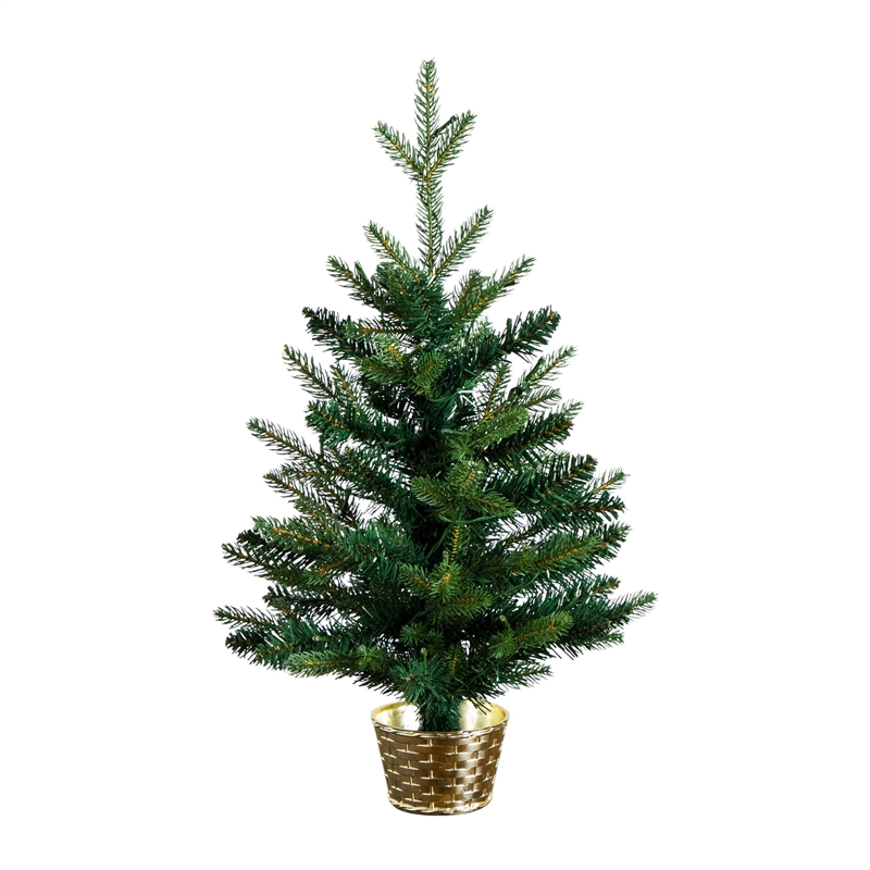 Nearly Natural 2ft Pre-Lit Classic Christmas Tree w/ 35 Warm White LED Lights