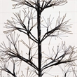 Nearly Natural 4ft Pre-Lit Halloween Black Starburst Tree w/ 800 Warm White LED