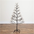 Nearly Natural 4ft Pre-Lit Halloween Black Starburst Tree w/ 800 Warm White LED