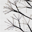 Nearly Natural 6ft Pre-Lit Halloween Black Starburst Tree w/ 1680 Warm White LED
