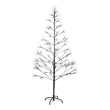 Nearly Natural 6ft Pre-Lit Halloween Black Starburst Tree w/ 1680 Warm White LED