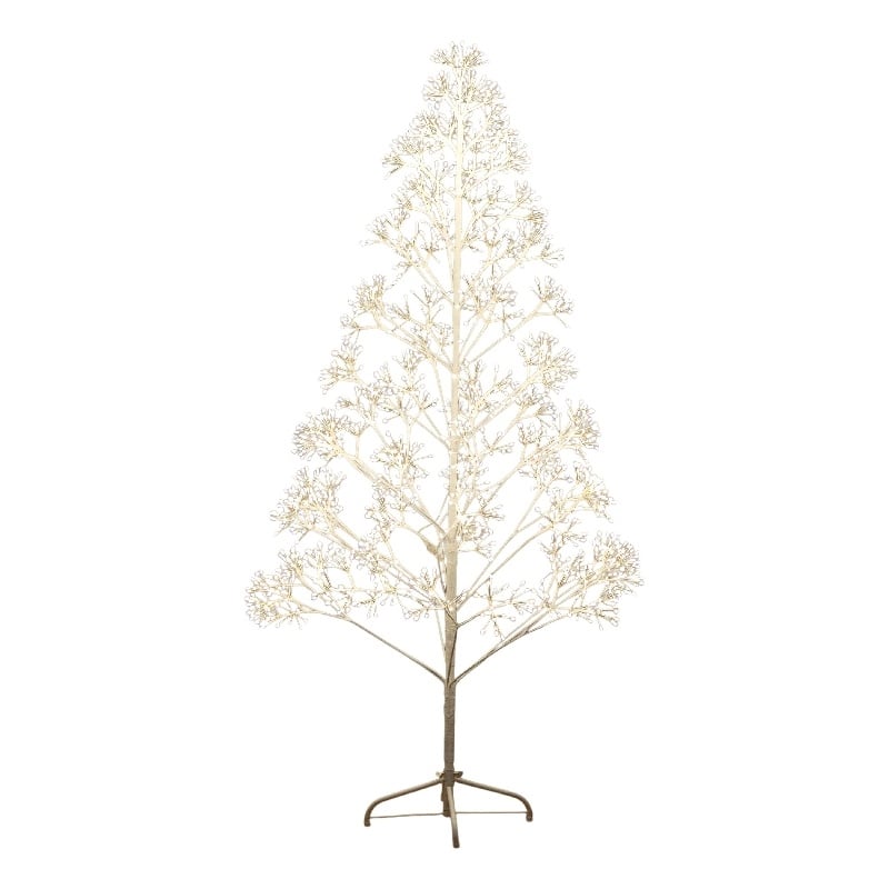 Nearly Natural 6ft Pre-Lit White Starburst Tree with 1680 Fairy Warm White LED
