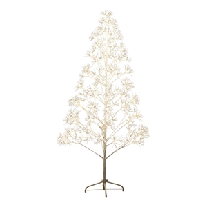 Nearly Natural 6ft Pre-Lit White Starburst Tree with 1680 Fairy Warm White LED