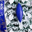 Nearly Natural 5ft Pre-Lit Pop Up Flocked Christmas Tree w/ Ornaments in Silver