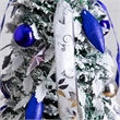 Nearly Natural 5ft Pre-Lit Pop Up Flocked Christmas Tree w/ Ornaments in Silver