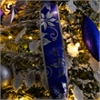 Nearly Natural 5ft Pre-Lit Pop Up Flocked Christmas Tree w/ Ornaments in Silver
