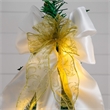 Nearly Natural 5ft Pre-Lit Pop up Christmas Tree with Gold & Silver Ornaments